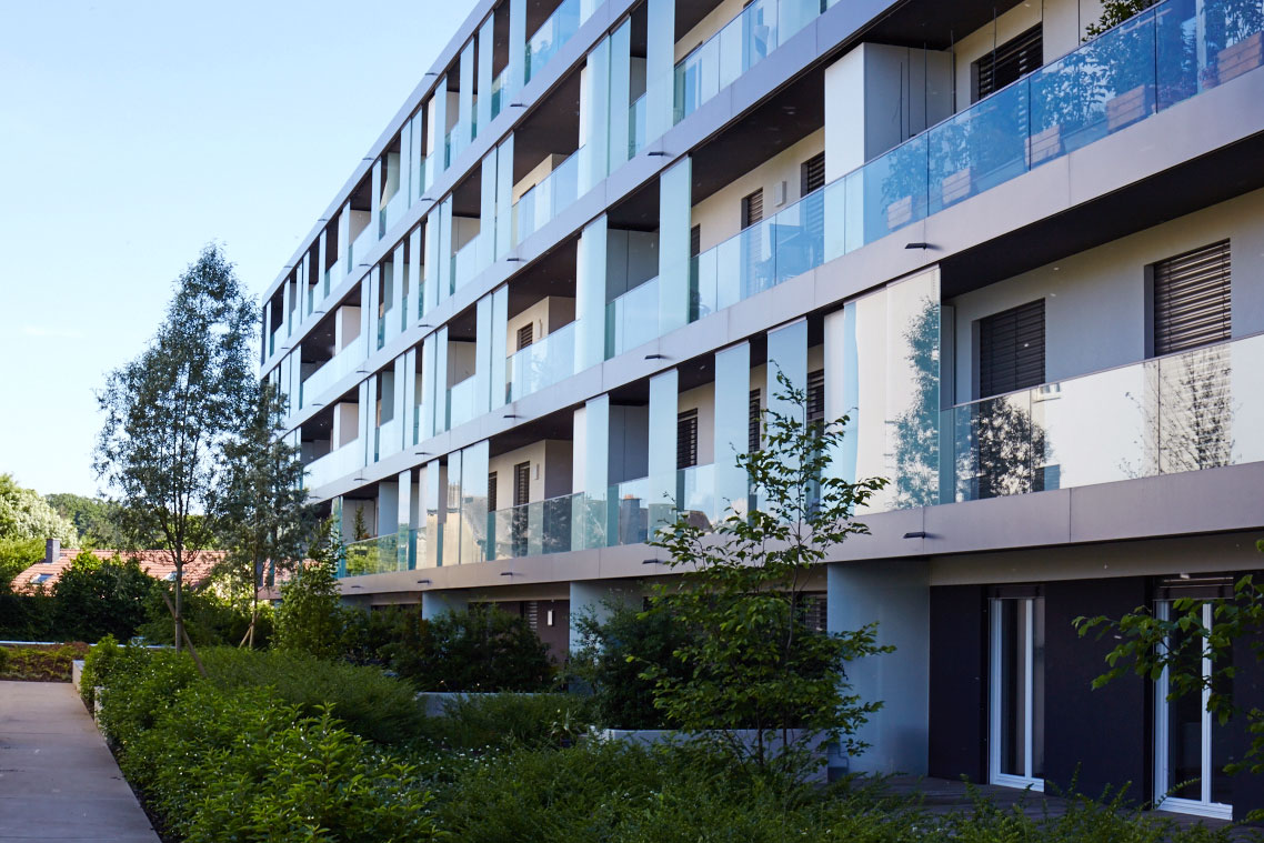 Neubau in Mondorf-les-Bains: Fassadenstruktur