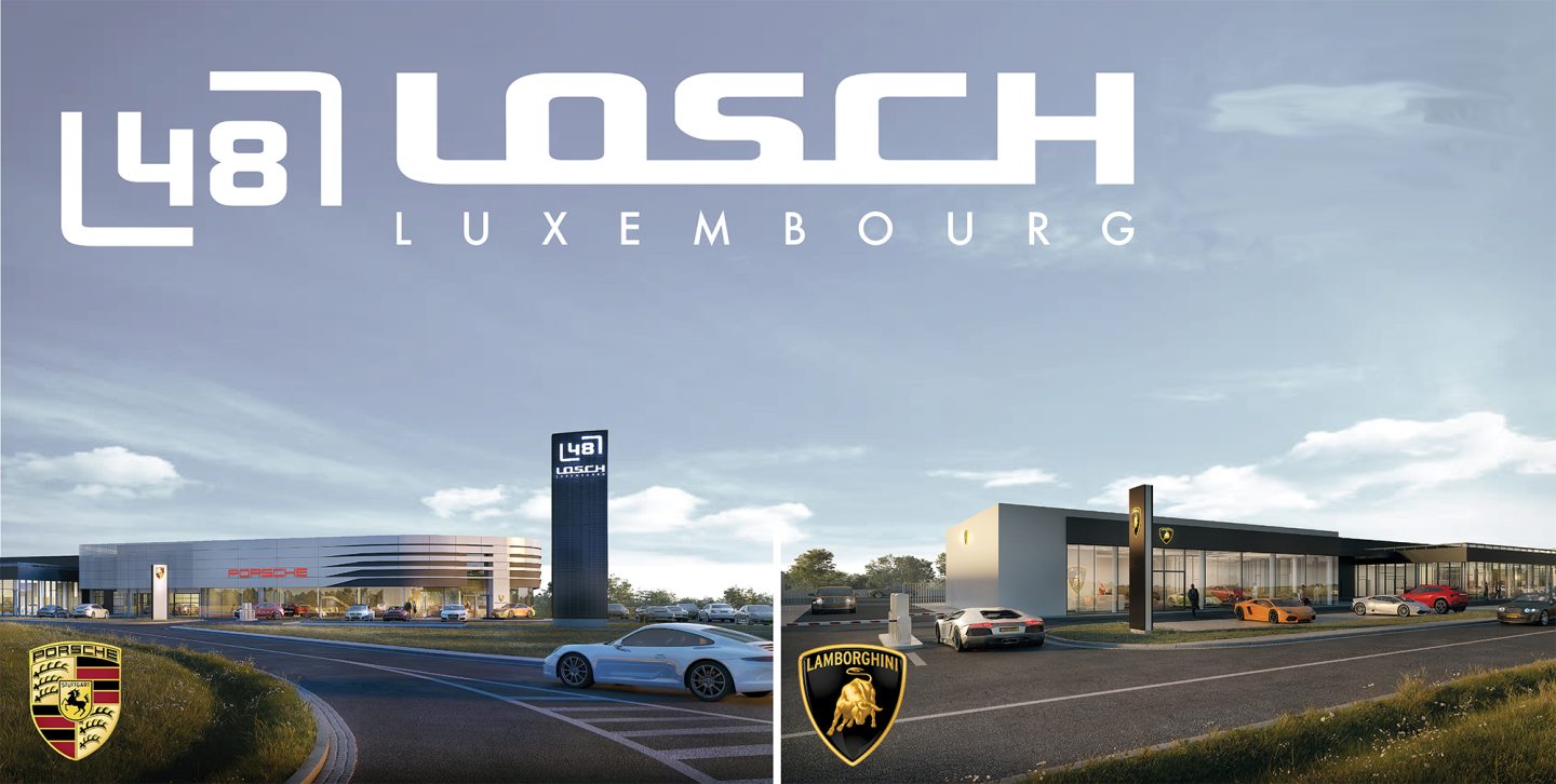 Key Visual der Loschgruppe für das neue AUtozentrum auf dem Roost