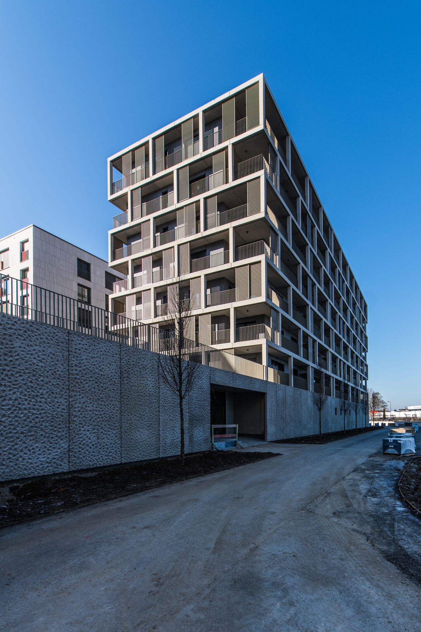 Neubau in Ban de Gasperich: Fernansicht